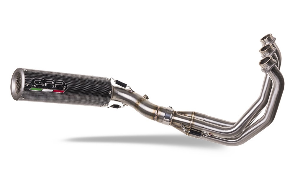 Escape compatible con Triumph Trident 660 2021-2024, M3 Poppy , Escape completo homologado y legal,con catalizador incluido db killer extraíble 