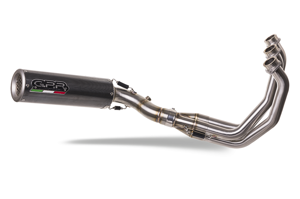Escape compatible con Yamaha Mt-09 Tracer 900 2017-2020, M3 Poppy , Escape completo homologado y legal,con catalizador incluido db killer extraíble 