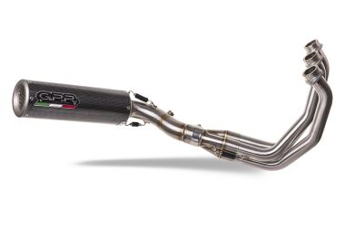 Escape compatible con Yamaha Mt-09 2014-2020, M3 Poppy , Escape completo racing, incluyendo colector y db killer desmontable, sin homologación 