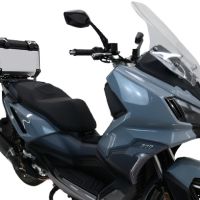 Baúl GPR TECH compatible con  Sym ADX 300 2024/2026 e5 Plus Baúl Alpi-Tech en aluminio color plata con placa específica incluida Capacidad Litros 45