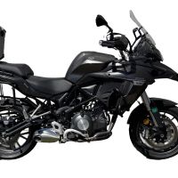 Baúl en aluminio, color negro con placa específica incluida Baúl GPR TECH compatible con  Benelli Trk 502 X 2021/2024 e5