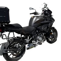 Baúl en aluminio, color negro con placa específica incluida Baúl GPR TECH compatible con  Benelli Trk 502 X 2021/2024 e5