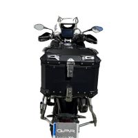 Baúl en aluminio, color negro con placa específica incluida Baúl GPR TECH compatible con  Voge 525DSX 2023/2024 e5