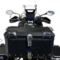 Baúl en aluminio, color negro con placa específica incluida Baúl GPR TECH compatible con  Voge 525DSX 2023/2024 e5