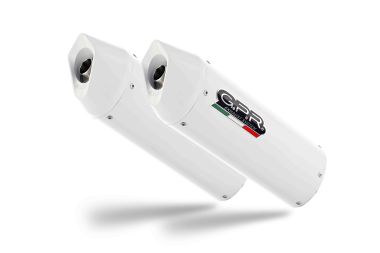 Escape compatible con Bmw K 1600 Gt 2010-2016, Albus Ceramic, Par de terminales de escape homologados, con db killer extraíbles y tubos de conexión específicos 