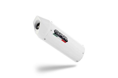 Escape compatible con Ducati Hypermotard 796 2010-2012, Albus Ceramic, Escape semi-completo homologado con db killer extraible 