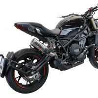 GPR escape compatible con  Benelli 752 S 2022-2024, M3 Inox , Escape legal, homologado, silenciador con db killer desmontable y tubo de conexión específico 