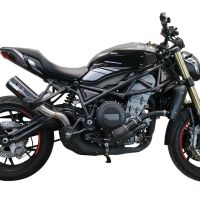 GPR escape compatible con  Benelli 752 S 2019-2021, M3 Black Titanium, Escape legal, homologado, silenciador con db killer desmontable y tubo de conexión específico 