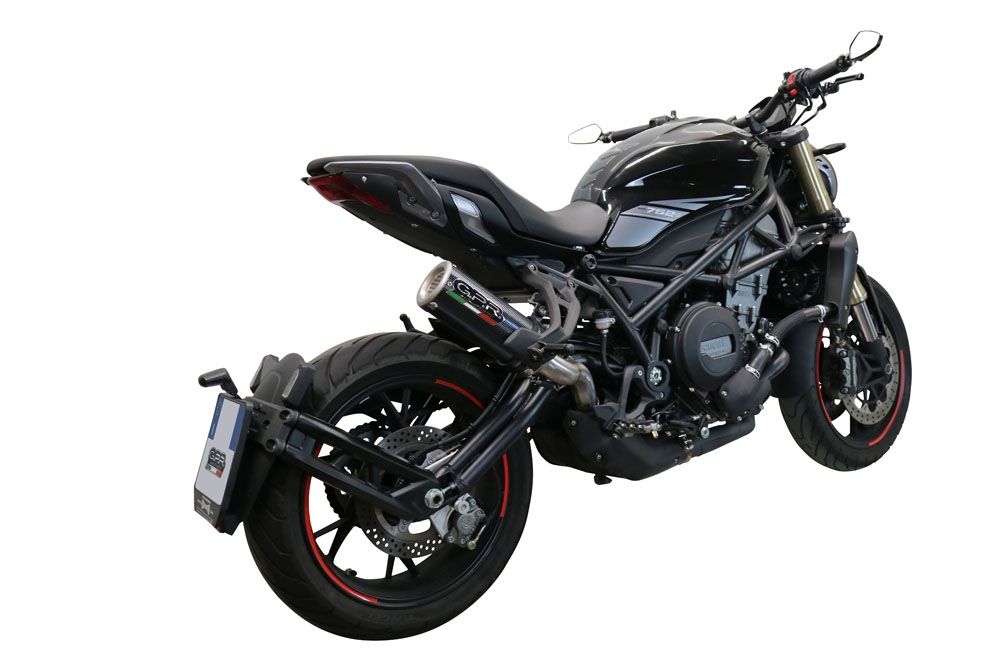 GPR escape compatible con  Benelli 752 S 2022-2024, M3 Poppy , Escape legal, homologado, silenciador con db killer desmontable y tubo de conexión específico 
