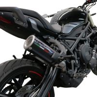 GPR escape compatible con  Benelli 752 S 2022-2024, M3 Poppy , Escape legal, homologado, silenciador con db killer desmontable y tubo de conexión específico 
