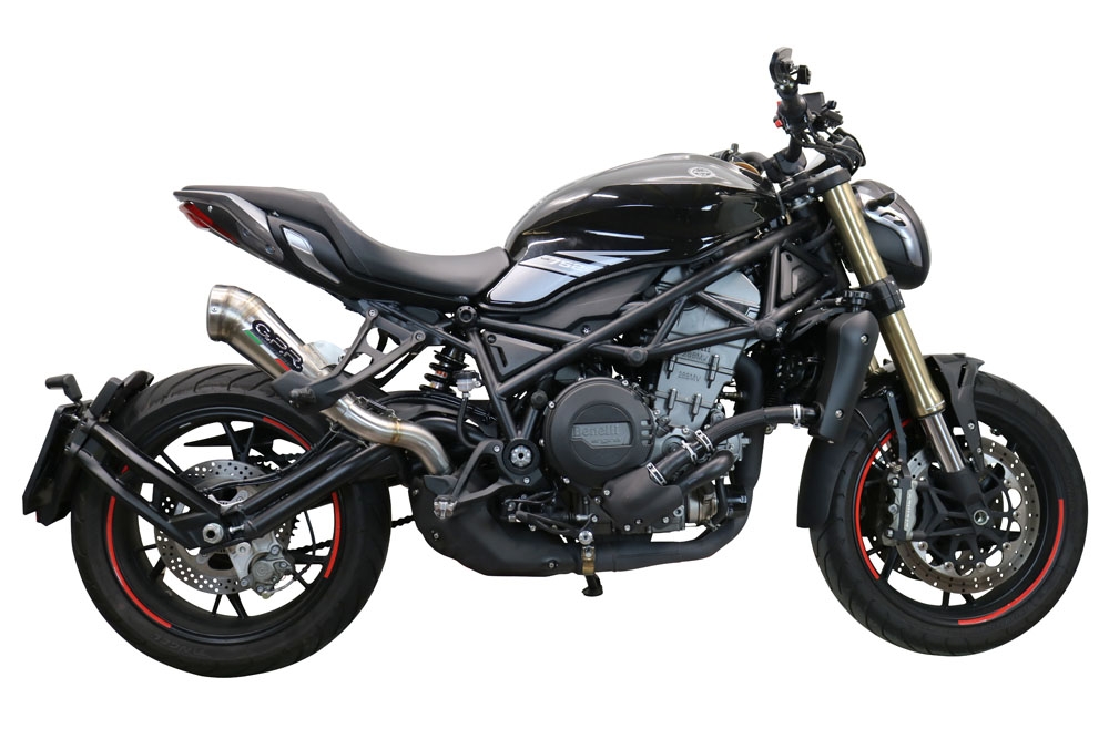 GPR escape compatible con  Benelli 752 S 2022-2024, Powercone Evo, Escape legal, homologado, silenciador con db killer desmontable y tubo de conexión específico 