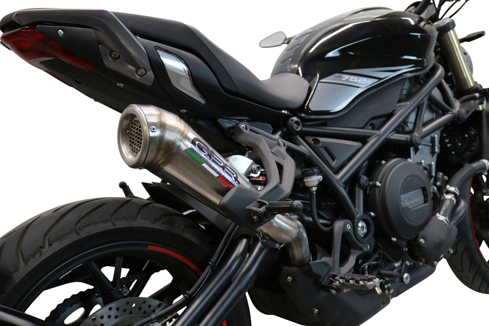 GPR escape compatible con  Benelli 752 S 2022-2024, Powercone Evo, Escape legal, homologado, silenciador con db killer desmontable y tubo de conexión específico 