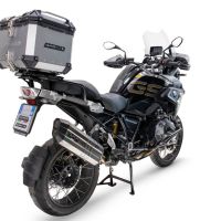 Baúl en aluminio color plata con placa específica incluida Baúl GPR TECH compatible con  Bmw R 1200 Gs 2013/2016