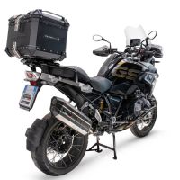 Baúl en aluminio, color negro con placa específica incluida Baúl GPR TECH compatible con  Bmw R 1200 Gs 2017/2018 e4