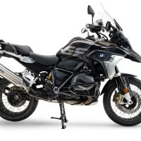 Escape compatible con Bmw R 1250 Gs -Adventure 2021-2024, Furore-X Acciaio Inox, Escape legal, homologado, silenciador con db killer desmontable y tubo de conexión específico 