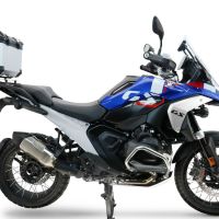 Baúl GPR TECH compatible con  Bmw R 1300 GS 2024/2026 Baúl Alpi-Tech en aluminio color plata con placa específica para portaequipajes trasero incluida Capacidad Litros 35