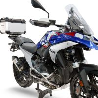 Baúl GPR TECH compatible con  Bmw R 1300 GS 2024/2026 Baúl Alpi-Tech en aluminio color plata con placa específica para portaequipajes trasero incluida Capacidad Litros 45
