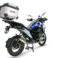 Baúl GPR TECH compatible con  Bmw R 1300 GS 2024/2026 Baúl Alpi-Tech en aluminio color plata con placa específica para portaequipajes trasero incluida Capacidad Litros 55