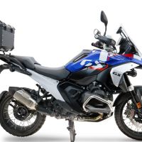 Baúl GPR TECH compatible con  Bmw R 1300 GS 2024/2026 Baúl Alpi-Tech en aluminio color plata con placa específica para portaequipajes trasero incluida Capacidad Litros 35