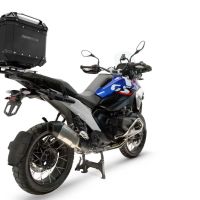 Baúl GPR TECH compatible con  Bmw R 1300 GS 2024/2026 Baúl Alpi-Tech en aluminio color plata con placa específica para portaequipajes trasero incluida Capacidad Litros 45
