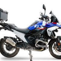 Baúl GPR TECH compatible con  Bmw R 1300 GS 2024/2026 Baúl Alpi-Tech en aluminio color plata con placa específica para portaequipajes trasero incluida Capacidad Litros 55