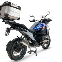  Bmw R 1300 GS Adventure 2024/2026 Baúl superior Top Case de Titanio color natural con placa específica incluida Capacidad Litros 55