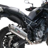 GPR escape compatible con  Cf Moto 450 MT 2024-2025, Dune Triovale Titanio, Escape legal, homologado, silenciador con db killer desmontable y tubo de conexión específico 