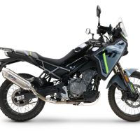 GPR escape compatible con  Cf Moto 450 MT 2024-2025, Furore-X Acciaio Inox, Escape legal, homologado, silenciador con db killer desmontable y tubo de conexión específico 