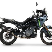 GPR escape compatible con  Cf Moto 450 MT 2024-2025, Hyper Sonic Black Titanium, Escape completo racing, incluyendo colector y db killer desmontable, sin homologación 