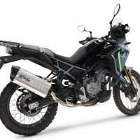 GPR escape compatible con  Cf Moto 450 MT 2024-2025, Hyper Sonic Titanium, Escape completo racing, incluyendo colector y db killer desmontable, sin homologación 