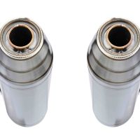 Escape compatible con Triumph Street Twin 900 2020-2021, Deeptone Inox, Par de terminales de escape homologados, con db killer extraíbles y tubos de conexión específicos 