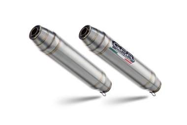 Escape compatible con Ducati 848 2007-2013, Deeptone Inox, Par de terminales de escape homologados, con db killer extraíbles y tubos de conexión específicos 