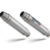Escape compatible con Aprilia Dorsoduro 900 2017-2020, Deeptone Inox, Doble escape racing, con tubos de conexión, artículo sin homologación 