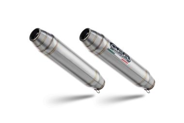 Escape compatible con Aprilia Shiver 750 Gt 2007-2016, Deeptone Inox, Doble escape racing, con tubos de conexión, artículo sin homologación 