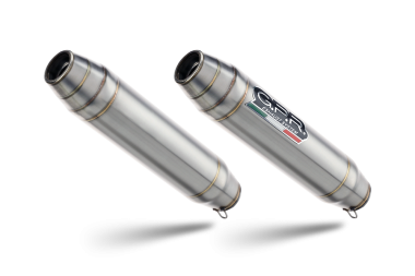 Escape compatible con Aprilia Shiver 750 Gt 2007-2016, Deeptone Inox, Doble escape racing, con tubos de conexión, artículo sin homologación 