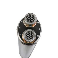 Escape compatible con Aprilia Tuareg 660 2021-2024, Dual Inox, Escape legal, homologado, silenciador con db killer desmontable y tubo de conexión específico 