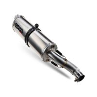 Escape compatible con Aprilia Tuareg 660 2021-2024, Dual Inox, Escape legal, homologado, silenciador con db killer desmontable y tubo de conexión específico 