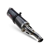 Escape compatible con Ktm Duke 790 2021-2024, Dual Poppy, Escape legal, homologado, silenciador con db killer desmontable y tubo de conexión específico 