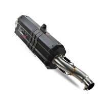 Escape compatible con Ktm LC 8 Super Adventure 1290 R 2021-2024, Sonic Poppy, Escape legal, homologado, silenciador con db killer desmontable y tubo de conexión específico 