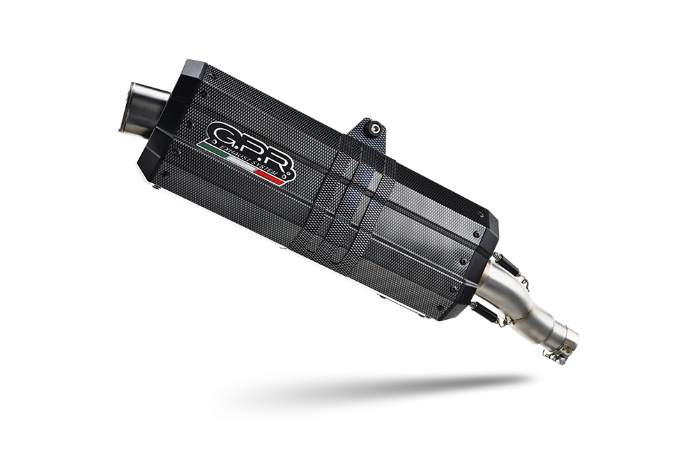 Escape compatible con Ktm LC 8 Super Adventure 1290 R 2021-2024, Sonic Poppy, Escape legal, homologado, silenciador con db killer desmontable y tubo de conexión específico 