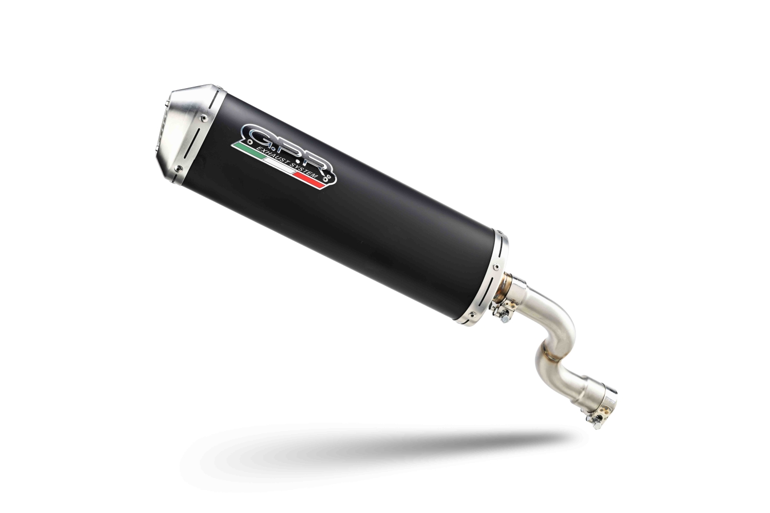 Escape compatible con Piaggio X9 500 2000-2002, Evo4 Road, Escape legal, homologado, silenciador con db killer desmontable y tubo de conexión específico 