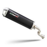 Escape compatible con Piaggio X9 500 2000-2002, Evo4 Road, Escape legal, homologado, silenciador con db killer desmontable y tubo de conexión específico 