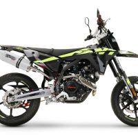 GPR escape compatible con  Fantic Motor XEF 125 2025-2026, Albus Evo4, Escape homologado, legal, con db killer extraíble, tubo de conexión y catalizador 
