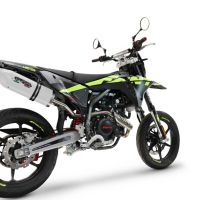 GPR escape compatible con  Fantic Motor XEF 125 2025-2026, Albus Evo4, Escape homologado, legal, con db killer extraíble, tubo de conexión y catalizador 