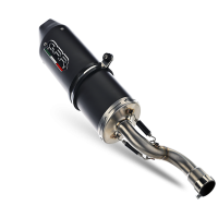 Escape compatible con Beta RR 125 4T Enduro 2021-2024, Furore Evo4 Nero, Escape homologado, legal, con db killer extraíble, tubo de conexión y catalizador 