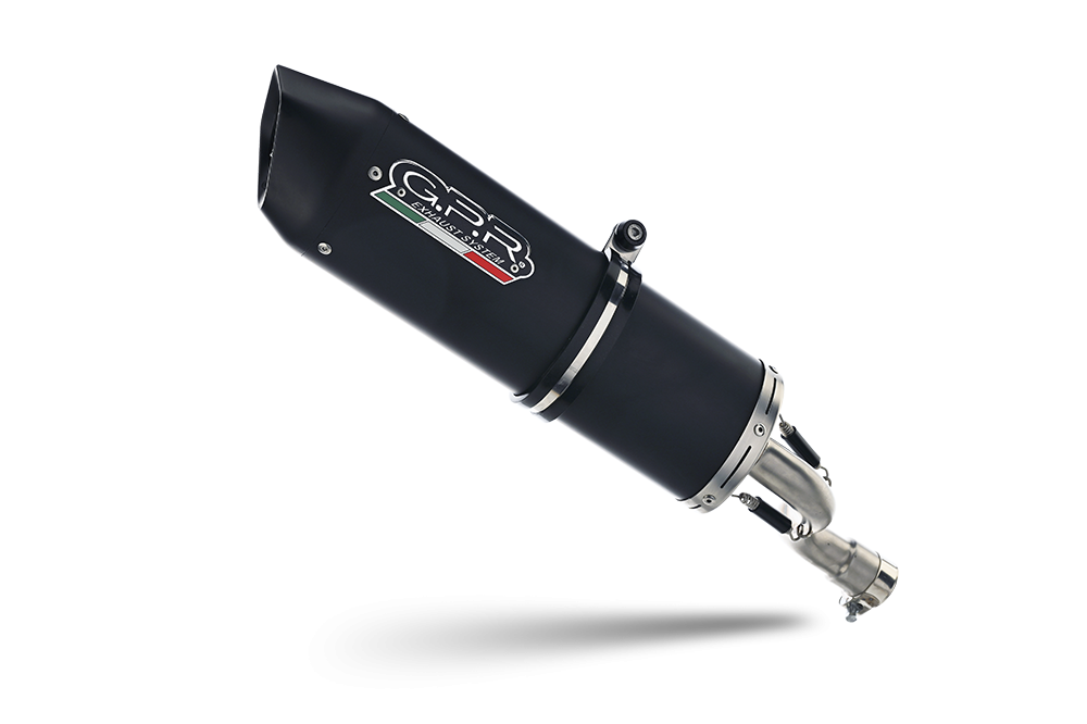 Escape compatible con Beta RR 125 4T Enduro 2021-2024, Furore Evo4 Nero, Escape homologado, legal, con db killer extraíble, tubo de conexión y catalizador 