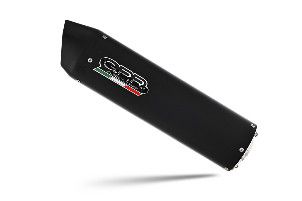 Escape compatible con Ktm Lc4 Smc 625 2005-2006, Furore Nero, Par de terminales de escape homologados, con db killer extraíbles y tubos de conexión específicos 