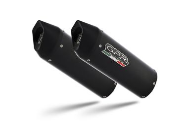 Escape compatible con Bmw K 1600 Gt 2017-2021, Furore Evo4 Nero, Par de terminales de escape homologados, con db killer extraíbles y tubos de conexión específicos 