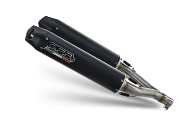 Escape compatible con Ducati 748 -S -SP -SPS -R -RS 1995-2002, Furore Nero, Escape semi-completo homologado,con par de terminales con db killer extraible 