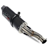 Escape compatible con Honda Cb 400 X 2019-2025, Furore Evo4 Nero, Escape legal, homologado, silenciador con db killer desmontable y tubo de conexión específico 